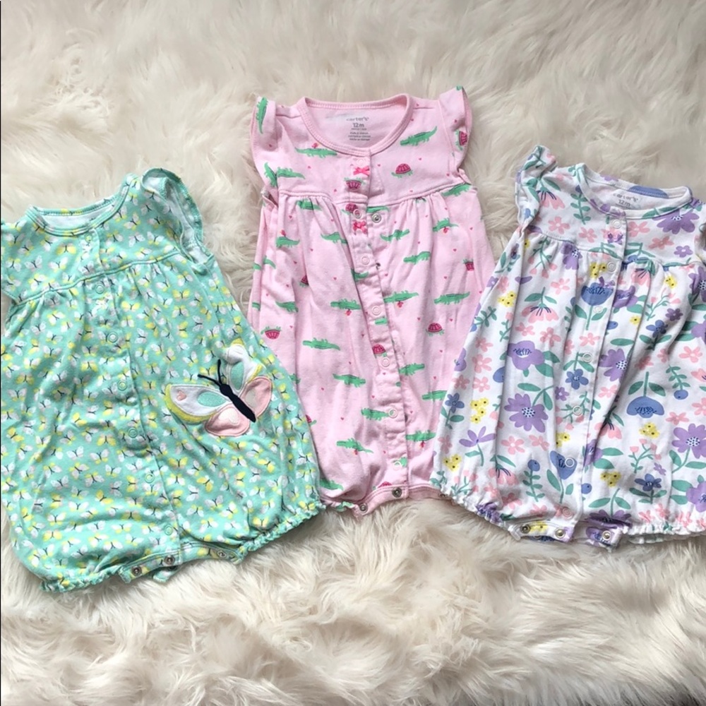 Baby Girl Rompers - 12M